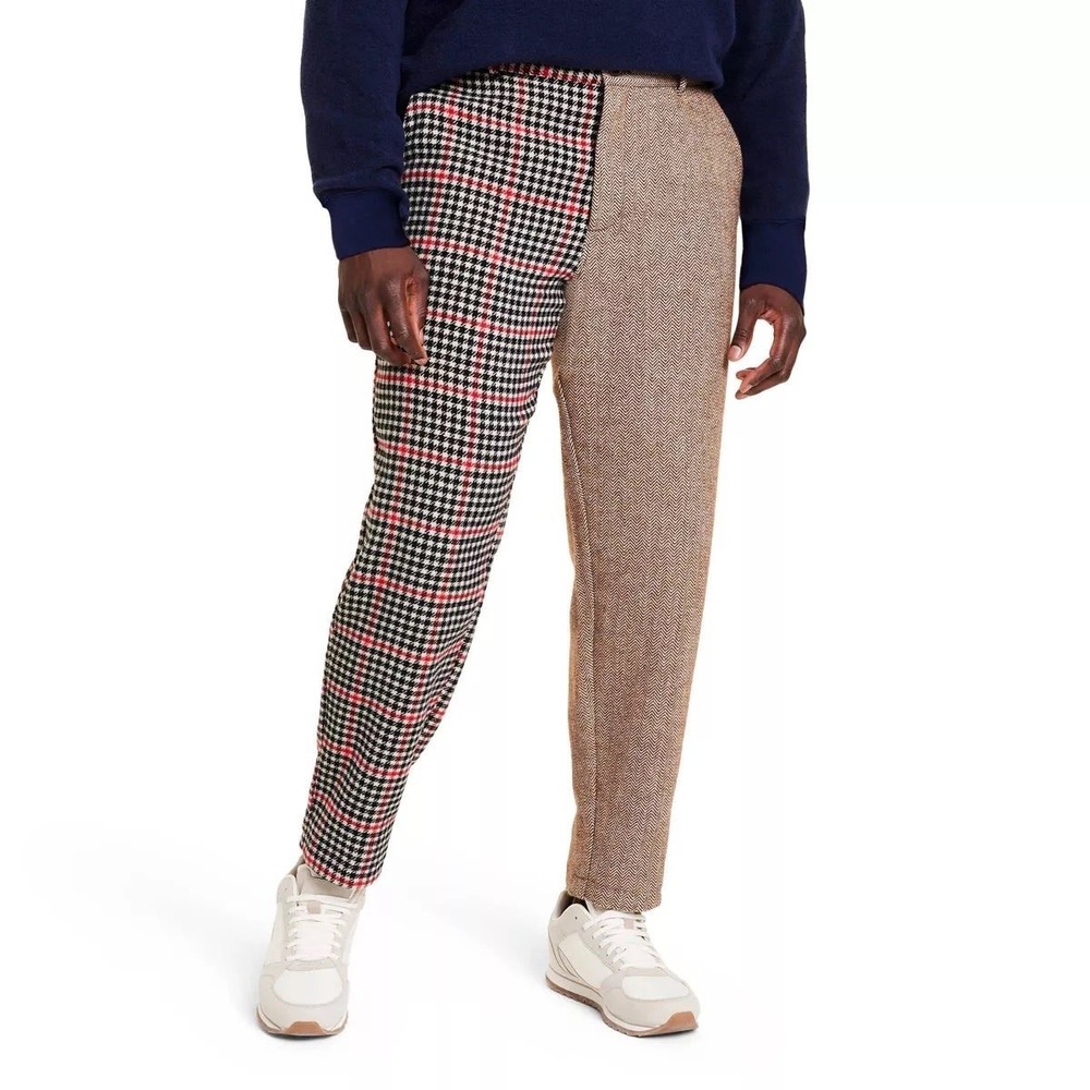 NEW Rowing Blazers houndstooth plaid pants Size 38W Inseam 29.5"